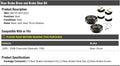 Marketplace Auto Parts Rear Brake Drum and Brake Shoe 4 Piece Kit - Compatible with 2005-2008 Chevy Silverado 1500