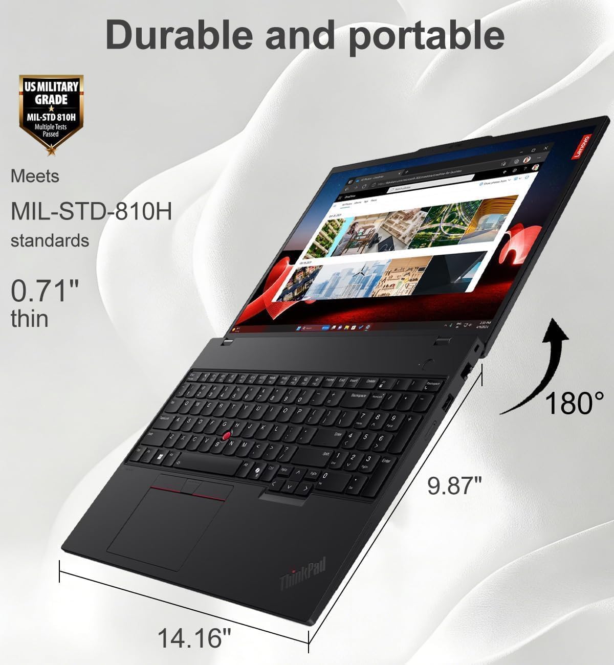 Lenovo ThinkPad T16 G4 Business AI PC Laptop, 16' FHD+, Intel 12-Core Ultra 5 225U (>i7-1355U), IR Webcam, Thunderbolt 4, IST Computer Customized 16GB/32GB/64GB DDR5 RAM, 512GB/1TB/2TB SSD, Win 11 Pro