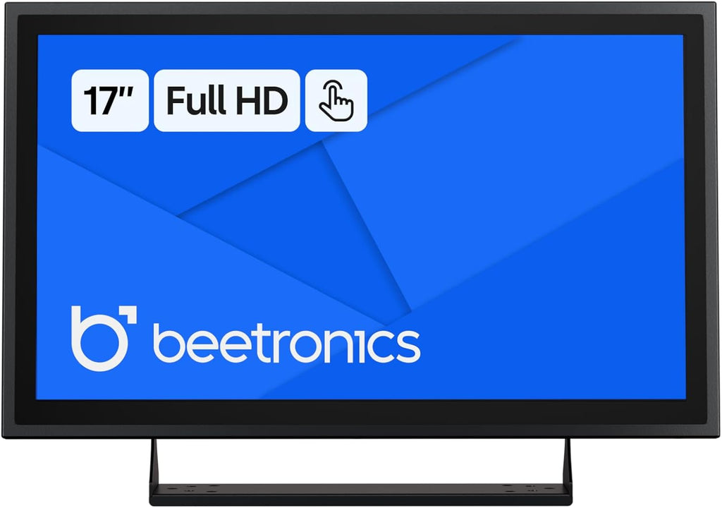 Beetronics 17 Inch Touchscreen Monitor | Full HD 1080p | 17TS7M – Industrial-Grade, Professional 10-Point Multi Touch Display for PC, Mac, Linux – HDMI, DisplayPort, USB-C, VGA Inputs