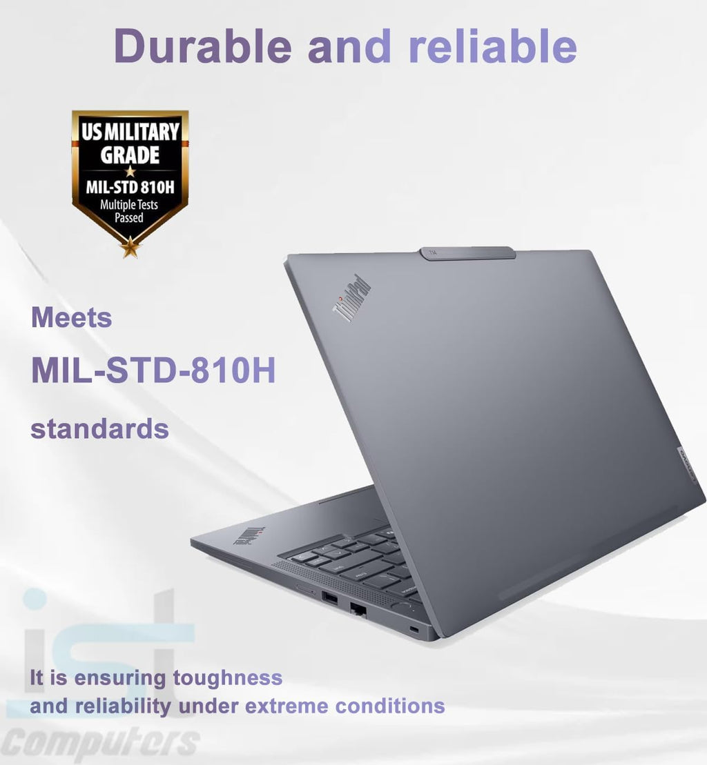 Lenovo ThinkPad T14 Gen 5 Business AI PC Laptop (14' FHD+ Touchscreen, Intel 12-Core Ultra 7 155U (> i7-1355U), 64GB DDR5, 2TB SSD) 5MP IR Webcam, 2x Thunderbolt 4, Fingerprint, Backlit KB, Win 11 Pro