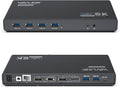 WAVLINK Universal Displaylink Docking Station Dual Monitor with 65W PD Charging for Laptop Windows/Mac, MacBook Neo/Air/Pro, Dock- Dual HDMI/DisplayPort, Gigabit Ethernet, 6 USB 3.0, Audio/Mic
