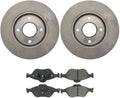 3PCS Front Brakes and Rotors Kit, Disc Brake Pads and Rotor Brake kit fits Ford EcoSport 2012 2011 2010 2009 2008 2007 2006 2005 2004 fits Ford Fiesta 2009 2008 2007 2006 2005 A346