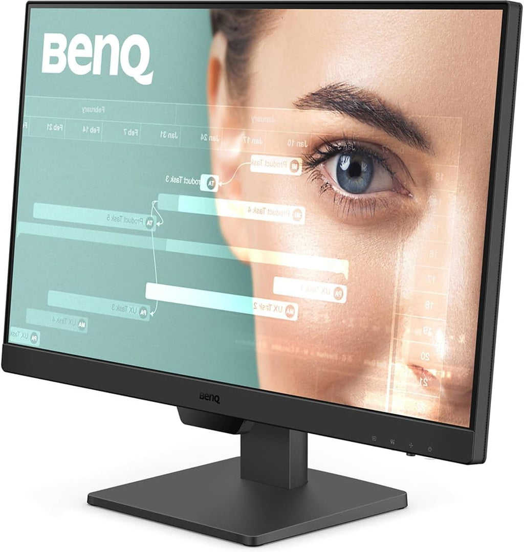 BenQ GW2490 100Hz Gaming Computer Monitor 24' FHD 1920x1080p, IPS, Eye-Care Tech, Low Blue Light, Anti-Glare, Adaptive Brightness, Built-in Speakers, DisplayPort, HDMI + H&A Heavy Dua