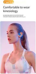 Open Ear Wireless Bluetooth Headphones, Touch Control Air Conduction Sport Ear Buds IPX5 Waterproof Headsets, 5 Hours Playtime for Android iPhone, Ergonomic,Colorful lights when charging,White