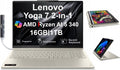 Lenovo Yoga 7 2-in-1 Copilot+ Laptop 16.0' Touch IPS WUXGA Display (AMD Ryzen AI 5 340 (Up to 50 Tops), 16GB LPDDR5X, 1TB SSD, Backlit KB, FP, WiFi 7, HD Webcam, Win 11 Pro) with DKZ USB Port Expander