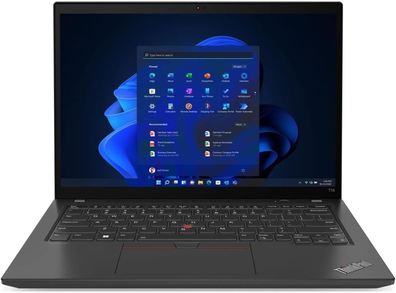 Lenovo ThinkPad T14 Gen 3 14-Inch WUXGA Touchscreen Intel Core i7-1265U 32GB RAM 512GB SSD Windows 11 Pro (Renewed)