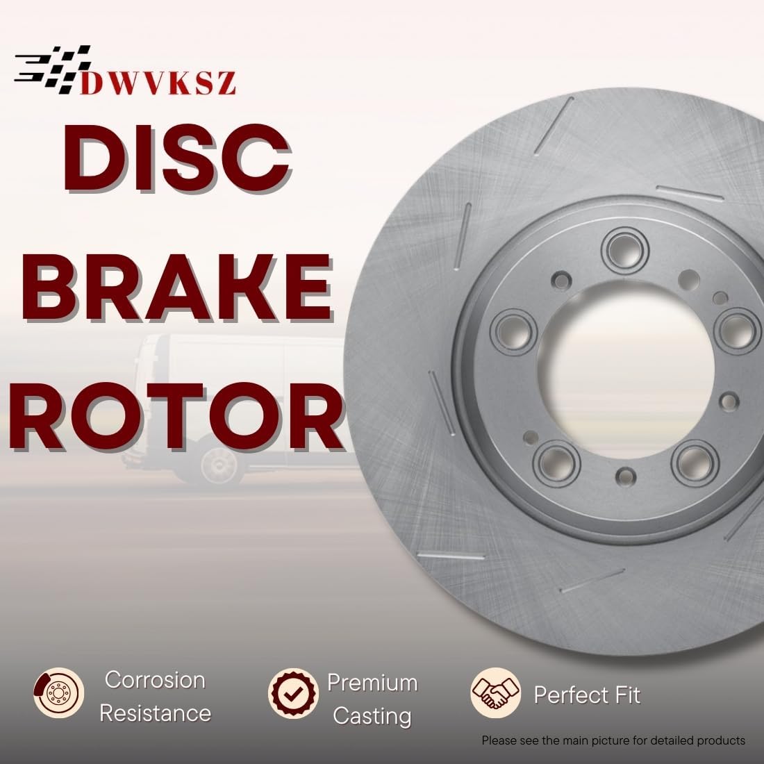 Front Rotors and Brake Pads Replacement for Ford Fiesta 2011 2012 2013 2014 2015 2016 2017 2018 1.6L l4 (1x)