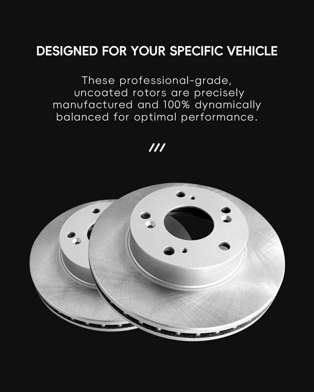 TOVASTY Front and Rear Brake Kit Compatible with Honda Civic 2006-2011 Semi-Coated Brake Rotors and Carbon Ceramic Brakes Pads