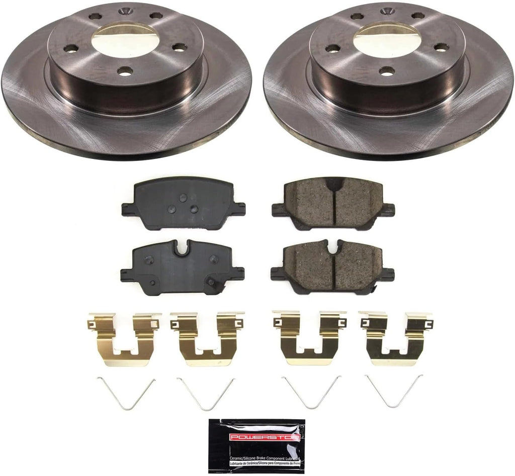 PowerStop Rear Brake Kit for Buick Encore GX 2020-23 | Chevrolet Trailblazer 2021-23 - Z17 Ceramic Brake Pads & Disc Rotors Replacement, KOE9013