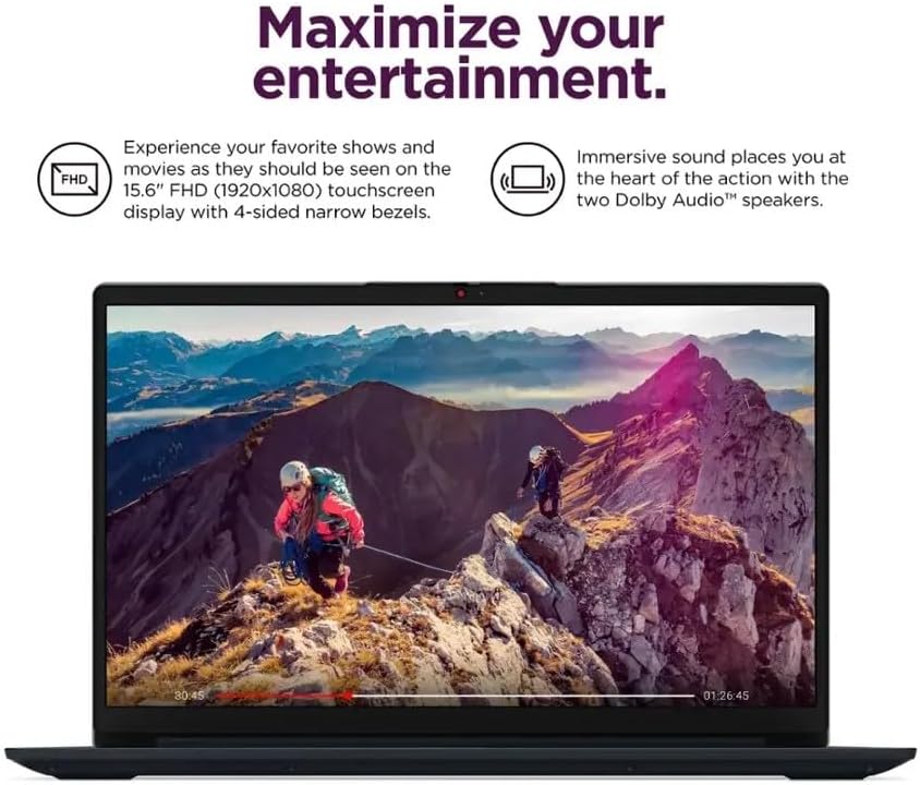 Lenovo IdeaPad 15.6' FHD Touchscreen Laptop, Intel Core i5-1335U(10-Core Up to 4.6 GHz) 24GB RAM 1TB SSD, Intel Iris Xe Graphics, Long Battery Life, WiFi 6 Win11, for Student-Home and Business