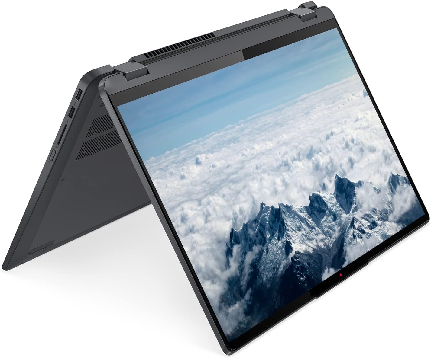 Lenovo Flex 5 2-in-1 16' 2.5K WUXGA Touchscreen Laptop, Intel Core i7-1255U Processor, 16GB RAM 512GB PCIe SSD, Wi-Fi 6, Bluetooth, Webcam, Backlit Keyboard, Fingerprint Reader, Windows 11 pro, Grey