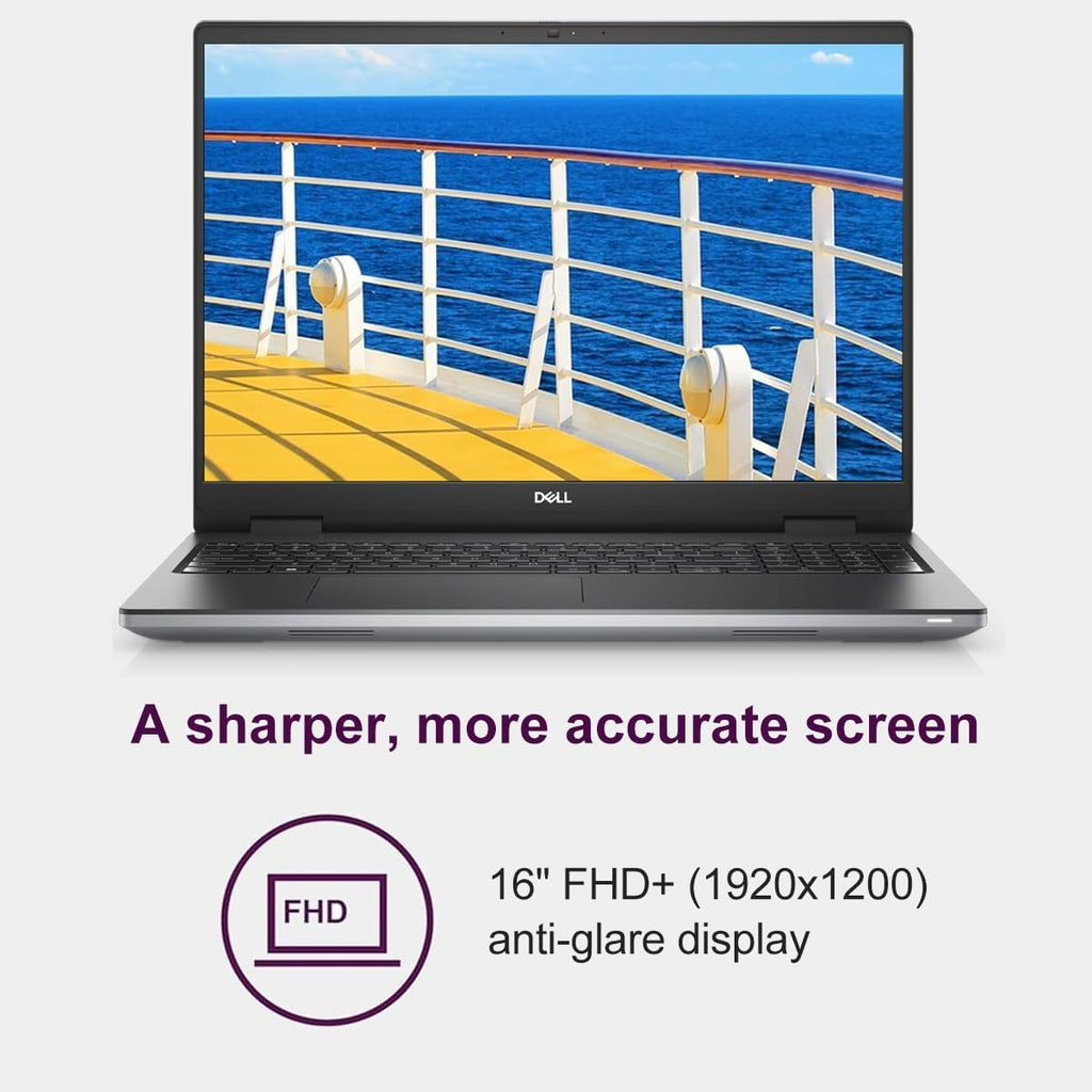 Dell Precision 7000 7680 Mobile Workstation Laptop (NVIDIA RTX 2000 Ada 8GB, 16' FHD+, Intel Core i7-13850HX (> Ultra 9-185H), 64GB LPCAMM2 DDR5, 2TB SSD) Pro Max for Engineer, Designer, Win 11 Pro