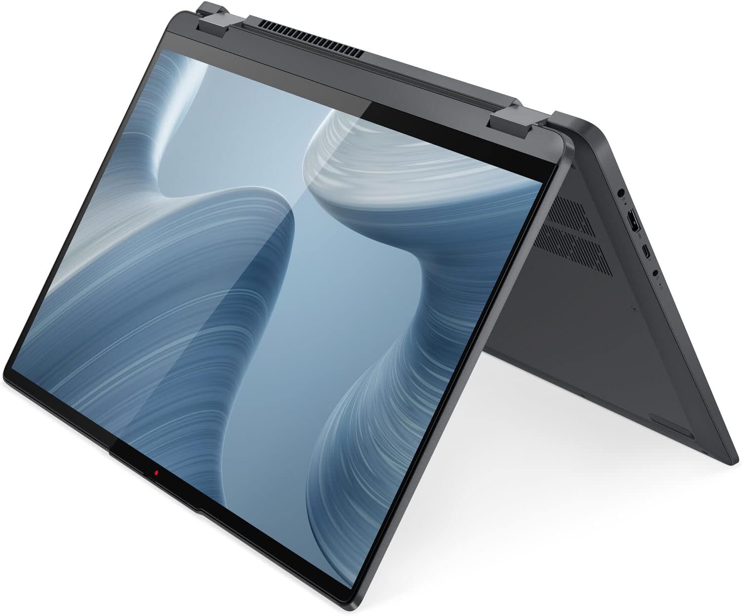 Lenovo 2023 Flex 5 2-in-1 Laptop 16'' 2.5K Touchscreen 12th Intel Core i7-1255U 10-Core Iris Xe Graphics KB FP Reader Win 10 Pro w/RATZK 32GB USB,Storm Grey (82R8)