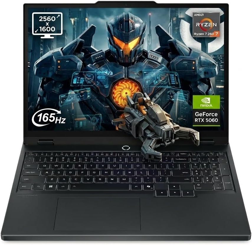 Lenovo Legion 5 15.1' WQXGA 165Hz Gaming Laptop, Intel i7-14700HX, GeForce RTX 5060 GDDR7, 16GB DDR5, 1TB SSD, 5.0MP Camera, Backlit Keyboard, Wi-Fi 7, Win11 Pro, Black, 512GB Docking Station Set