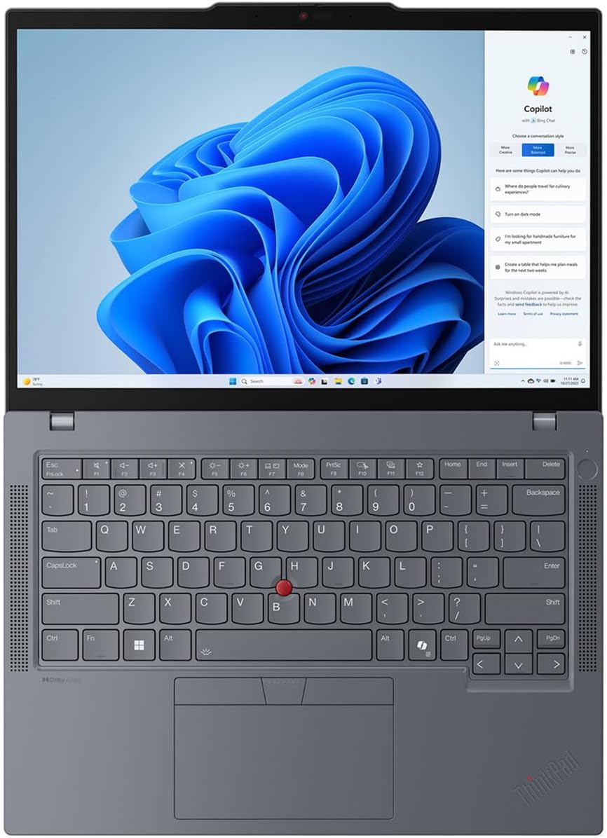 Lenovo ThinkPad T14 Gen 5 21MC000NUS 14' Notebook - WUXGA - AMD Ryzen 5 PRO 8540U - 16 GB - 256 GB SSD - English Keyboard - Gray