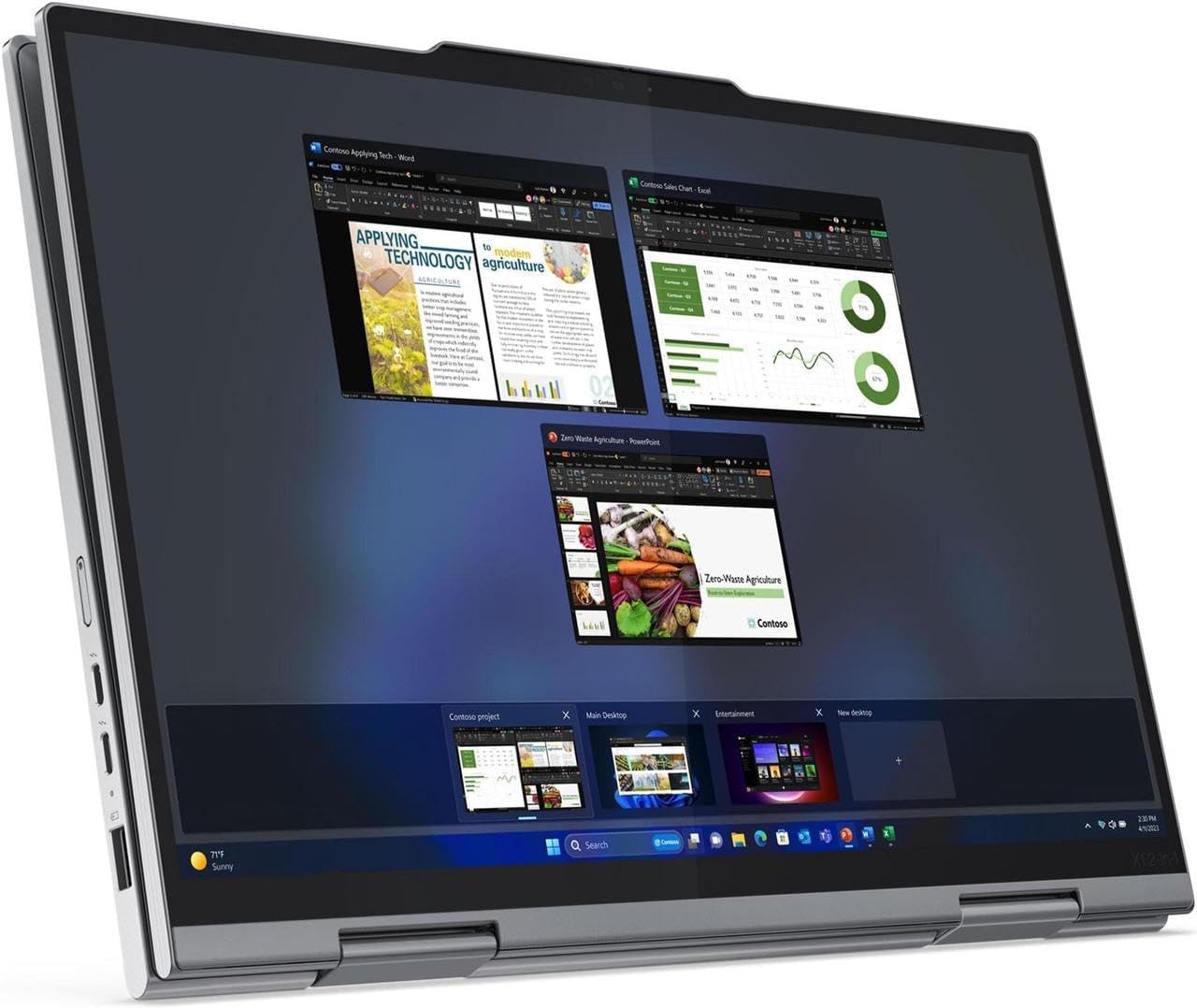 Lenovo ThinkPad Gen 9 X1 2-in-1 Laptop with Intel Core Ultra 5 125U Processor, 14' Anti-Glare 400 Nits Touchscreen, 16GB RAM, 512GB SSD, Slim Pen Included, RGB+IR Cam, FP Reader, and Win11 Pro