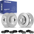 AutoShack Front & Rear Brake Rotors & Premium Pads for Jeep, Wrangler 2007-2017 Wrangler JK 2018, 4WD RWD V6 3.6L 3.8L