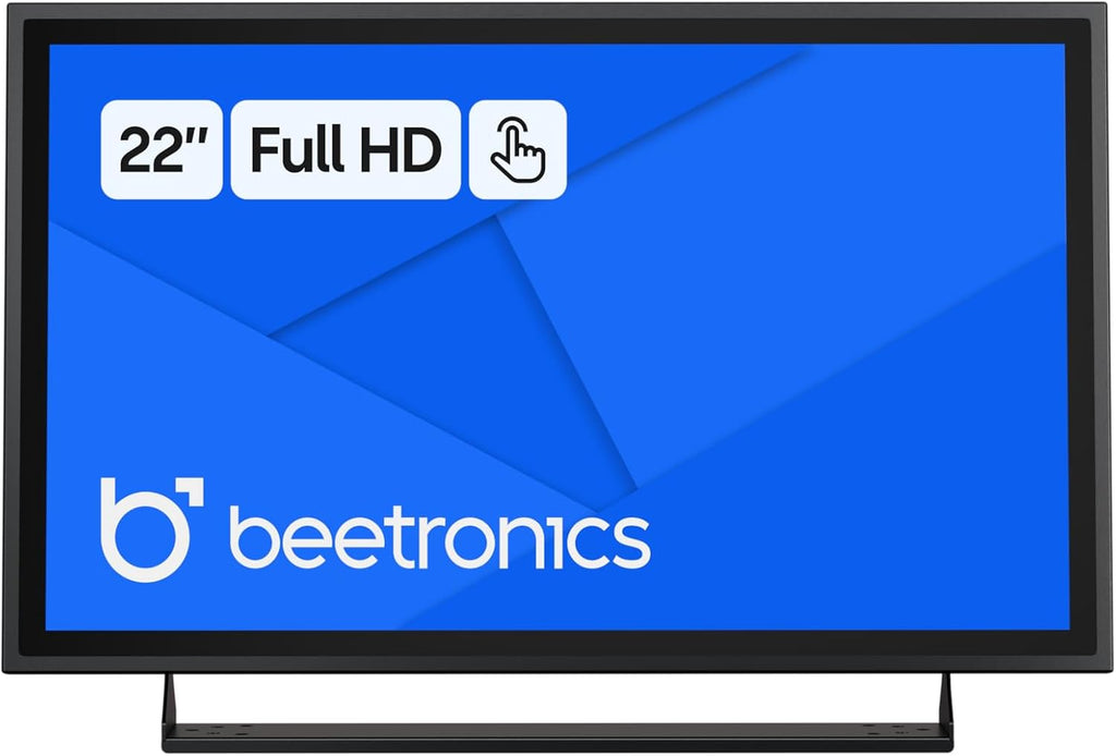 Beetronics 22 Inch Touchscreen Monitor | Full HD 1080p | 22TS7M – Industrial-Grade, Professional 10-Point Multi Touch Display for PC, Mac, Linux – HDMI, DisplayPort, USB-C, VGA Inputs