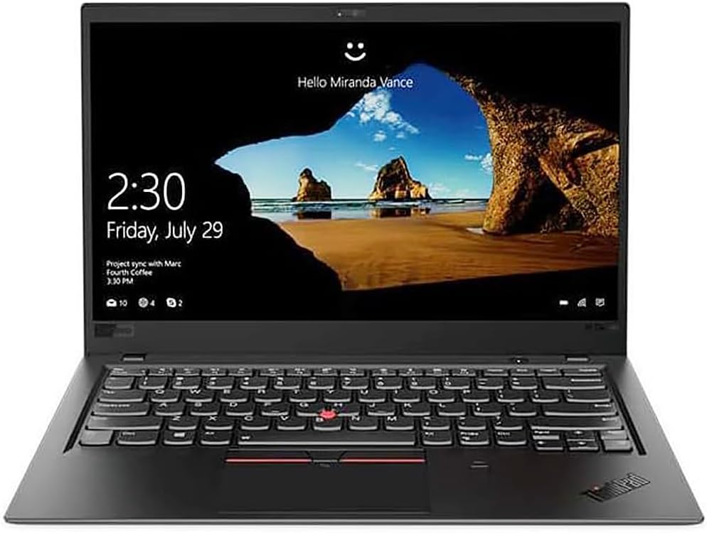 Lenovo Thinkpad X1 Carbon 14 Inch FHD 1080P Laptop, 8th Gen Intel 4-Core i7-8550U up to 4.0GHz, Intel UHD 620, 16GB DDR4 RAM, 512GB SSD, Backlit Keyboard, FP Reader, Windows 10 (Renewed)