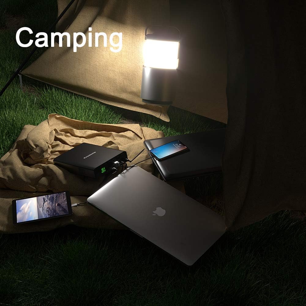 100W USB-C PD Power Bank, 64000mAh Portable Charger Battery Pack [PD 3.0 USB-C 100W + DC 12/16/20/24V + Quick Charge QC 3.0 Dual Ports] for Laptop, Tablet, Smartphone, Projector and More