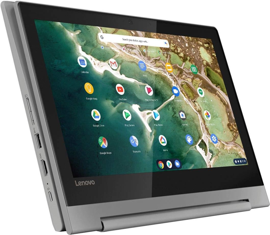 2022 Lenovo Chromebook Flex 3, 2-in-1 11.6' HD Touchscreen for Business and Student Laptop, MediaTek MT8173C CPU, 4GB LPDDR3, 32GB eMMC, PowerVR Graphics, Webcam, Chrome OS, Grey, 128GB USB Card