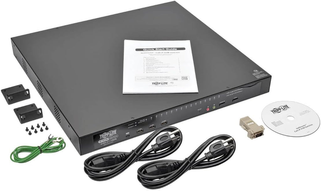 Tripp Lite NetDirector 16-Port Cat5 IP KVM Switch 1U Rack-Mount 2+1 User (B064-016-02-IPG)
