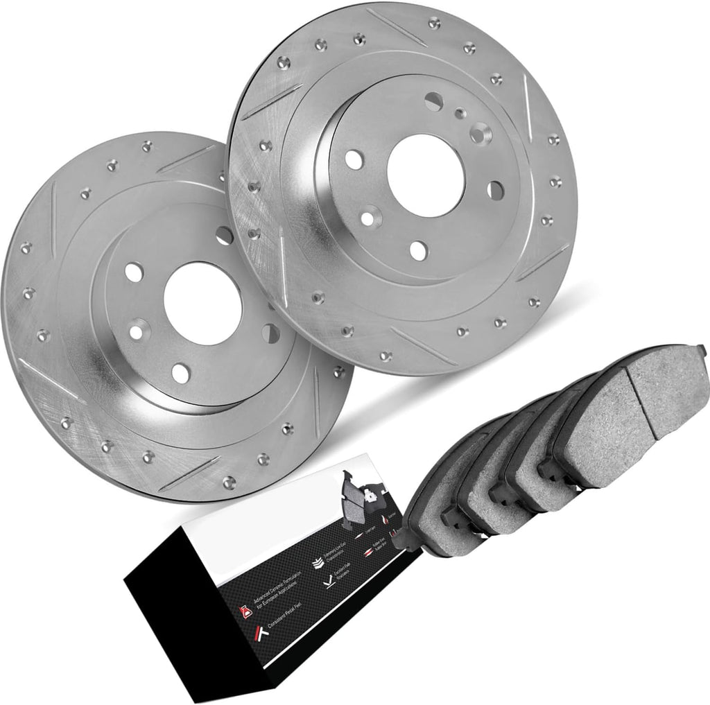 1 Piece Disc Brake Kit Rear fits Ford Focus,Fiesta 2001 2002 2003 2004 2005 2006 2007 2008 2009 2010 2011 2012 2013 2014 2015 2016 2017 2018 2019