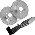 1 Piece Disc Brake Kit Rear fits Ford Focus,Fiesta 2001 2002 2003 2004 2005 2006 2007 2008 2009 2010 2011 2012 2013 2014 2015 2016 2017 2018 2019
