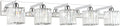 Aipsun Bathroom Light Fixtures Modern Vanity Light for Bathroom Crystal Chrome Vanity Light 5 Light (Exclude Bulb)