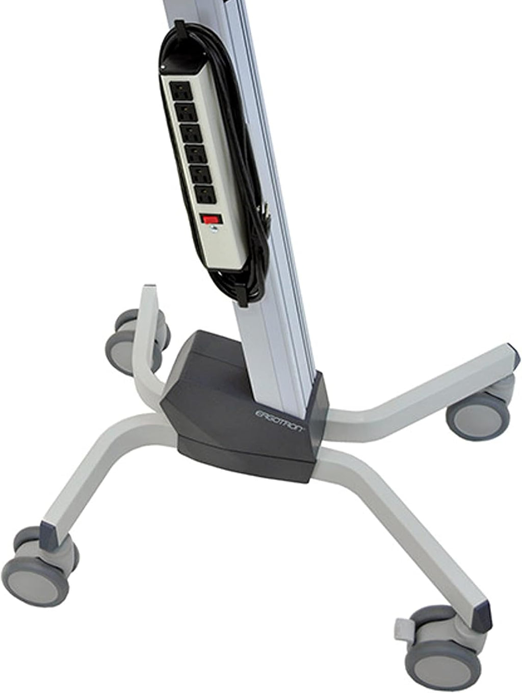 Ergotron – Neo-Flex Rolling Computer Cart, Mobile Standing Desk Workstation – Monitor, Grey