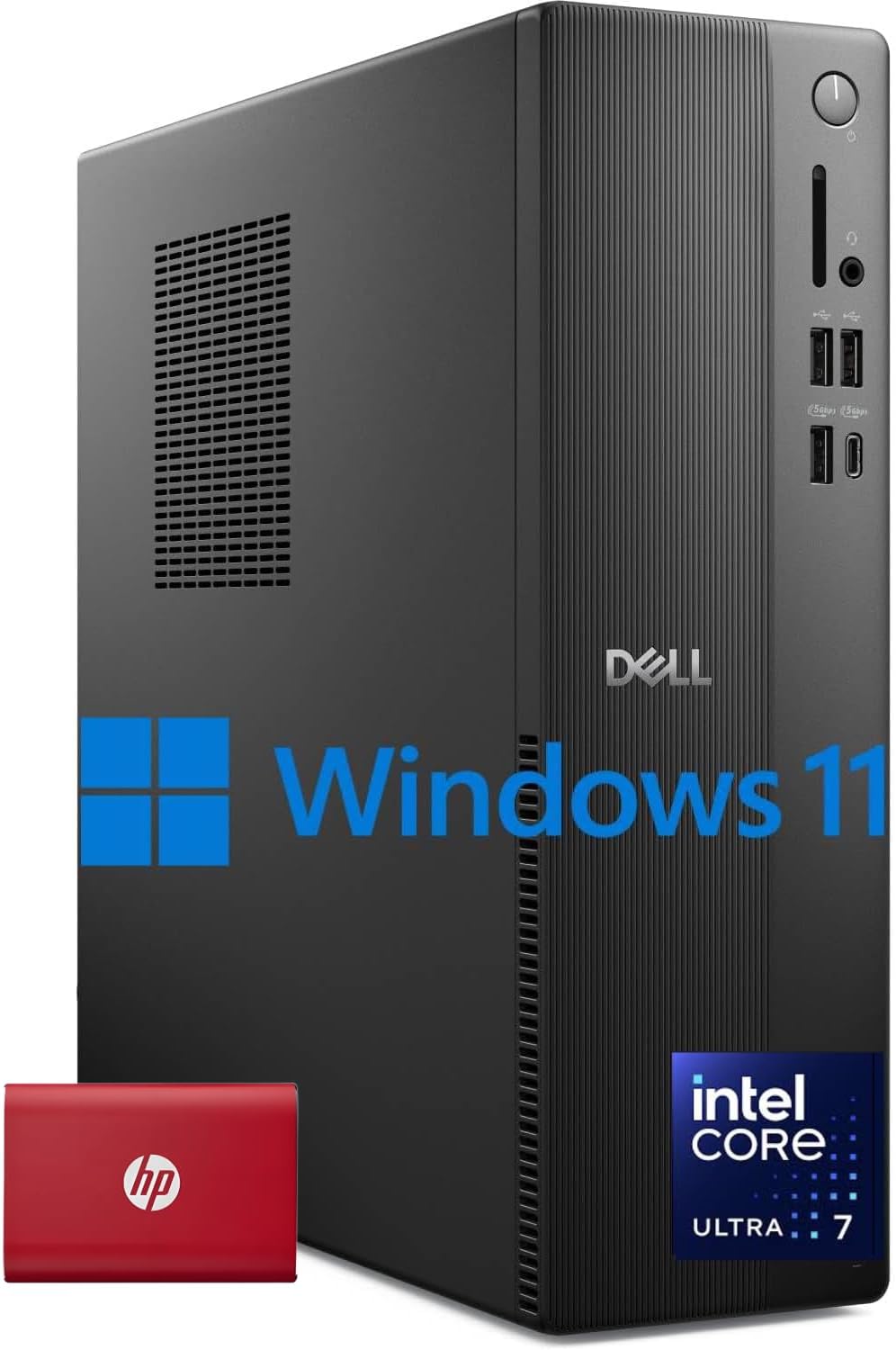 Dell 2025 ECS1250 Business Desktop - Intel Ultra 7-265K(20Core, 20Threads), Ultra-Quiet Design, 64GB DDR5 RAM, 2TB PCIe SSD + 512GB Portable SSD, SD-Card Reader, Dual 4K Monitor Support, Windows11