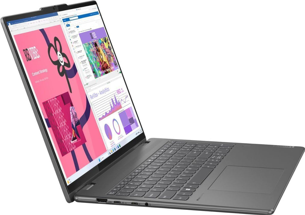 Lenovo Yoga 7i 2-in-1 Business Laptop 16.0' Touch FHD + IPS (Intel Core Ultra 7 155U (Beats i7-1335U), 16GB LPDDR5X, 1TB SSD, Backlit KYB, FP Reader, 2 Thunderbolt 4, Win11H) w/AI Copilot & DKZ Hub
