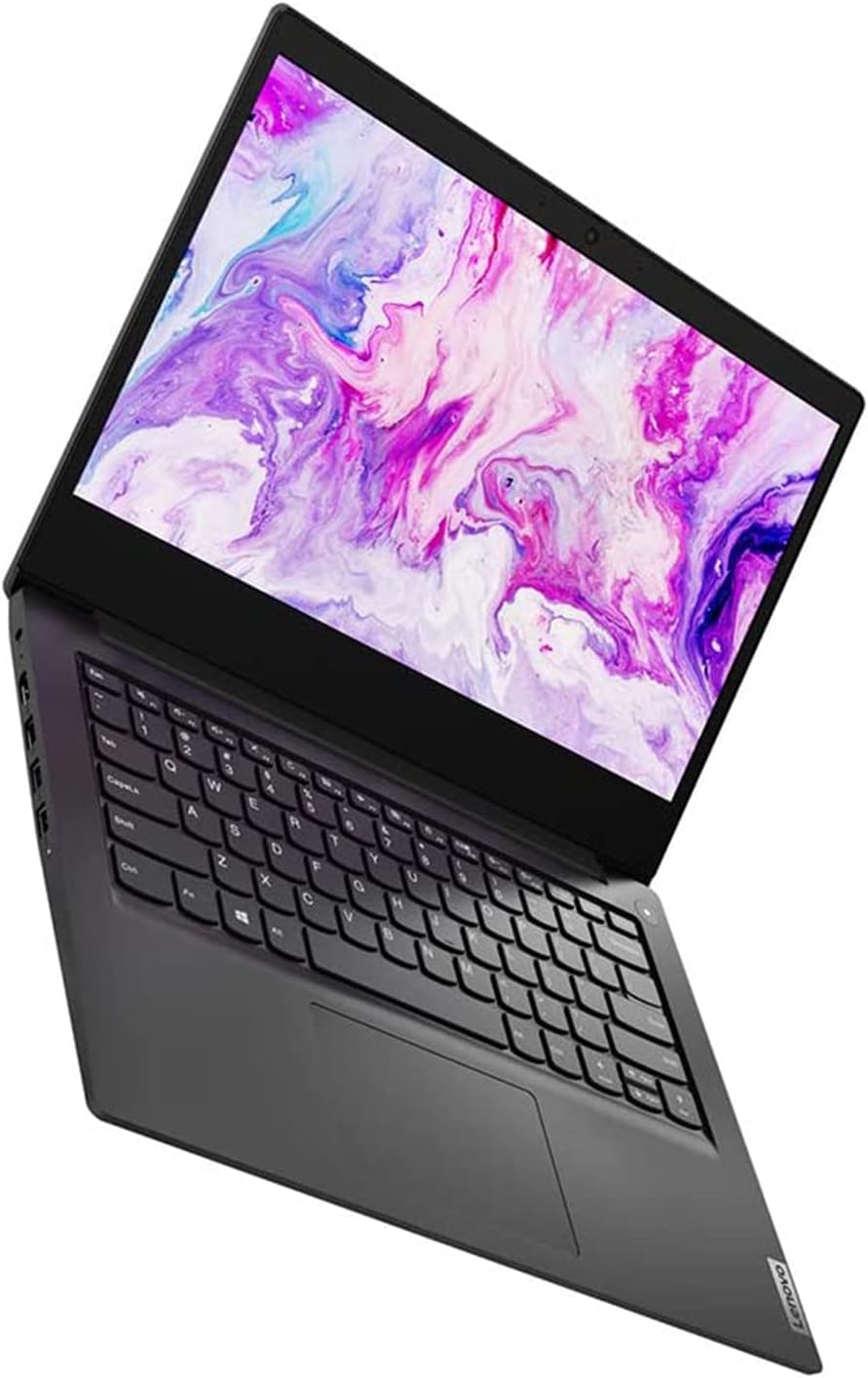 Lenovo 2020 IdeaPad 3 14.0' HD LED Non-Touchscreen Laptop PC, Intel Pentium Gold 6405U Dual Core Processor, 4GB DDR4 RAM, 128GB SSD, HDMI, Webcam, WiFi, Bluetooth 5, Windows 10 S, Black