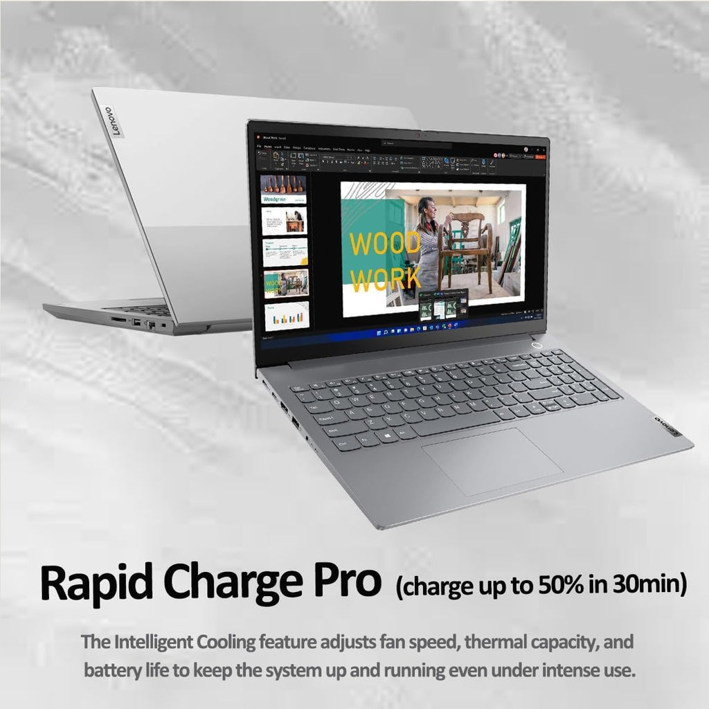 Lenovo ThinkBook 15 Gen 4 Business Laptop (15.6' IPS FHD Touchscreen, Intel 10-Core i7-1255U, 40GB RAM, 1TB SSD), Backlit, Fingerprint, FHD Webcam, Narrow Bezel, Thunderbolt 4, Win 11 Pro, Grey