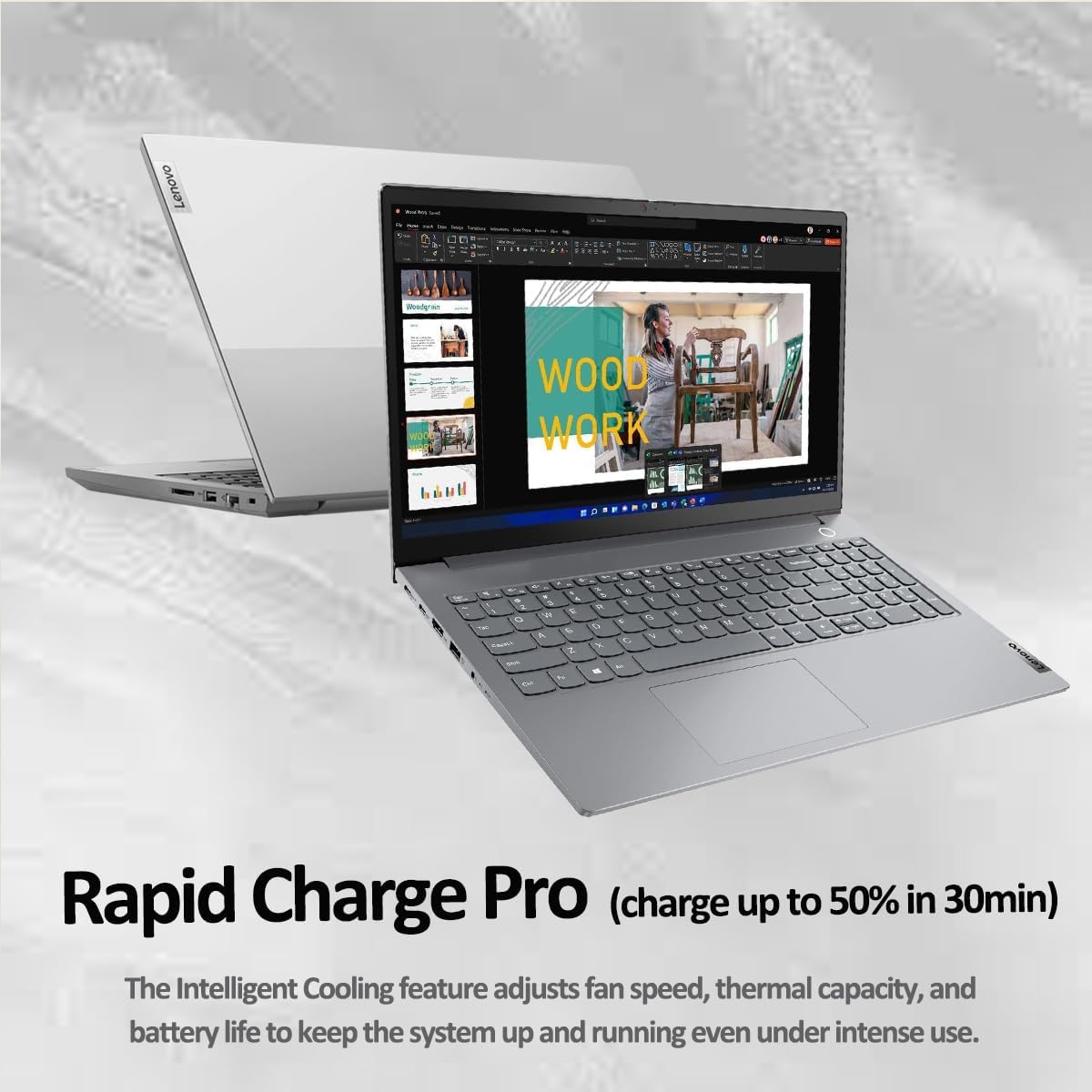 Lenovo ThinkBook 15 Gen 4 Business Laptop (15.6' IPS FHD Touchscreen, Intel 10-Core i7-1255U, 40GB RAM, 1TB SSD), Backlit, Fingerprint, FHD Webcam, Narrow Bezel, Thunderbolt 4, Win 11 Pro, Grey