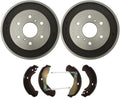 4X Rear Replacement Drum Brake Kit Brake Shoes & Brake Drum Fits Chevrolet Silverado 1500 2005-2008 Fits Chevy Silverado 1500 2005-2008 Fits Chevrolet Silverado 1500 Classic 2007-2007