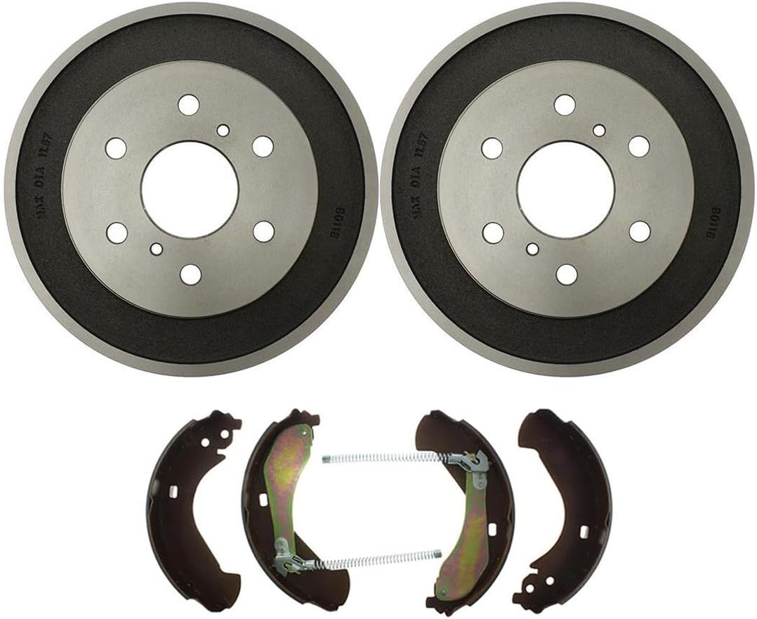4X Rear Replacement Drum Brake Kit Brake Shoes & Brake Drum Fits Chevrolet Silverado 1500 2005-2008 Fits Chevy Silverado 1500 2005-2008 Fits Chevrolet Silverado 1500 Classic 2007-2007