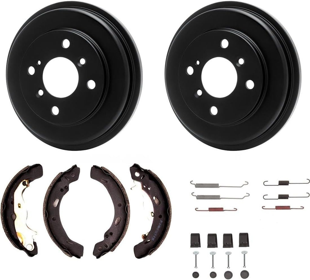 Rear Brake Kit Drum Brake Hardware Kit Drum Brake Shoe for Ford Fiesta 2011 2012 1.6L L4
