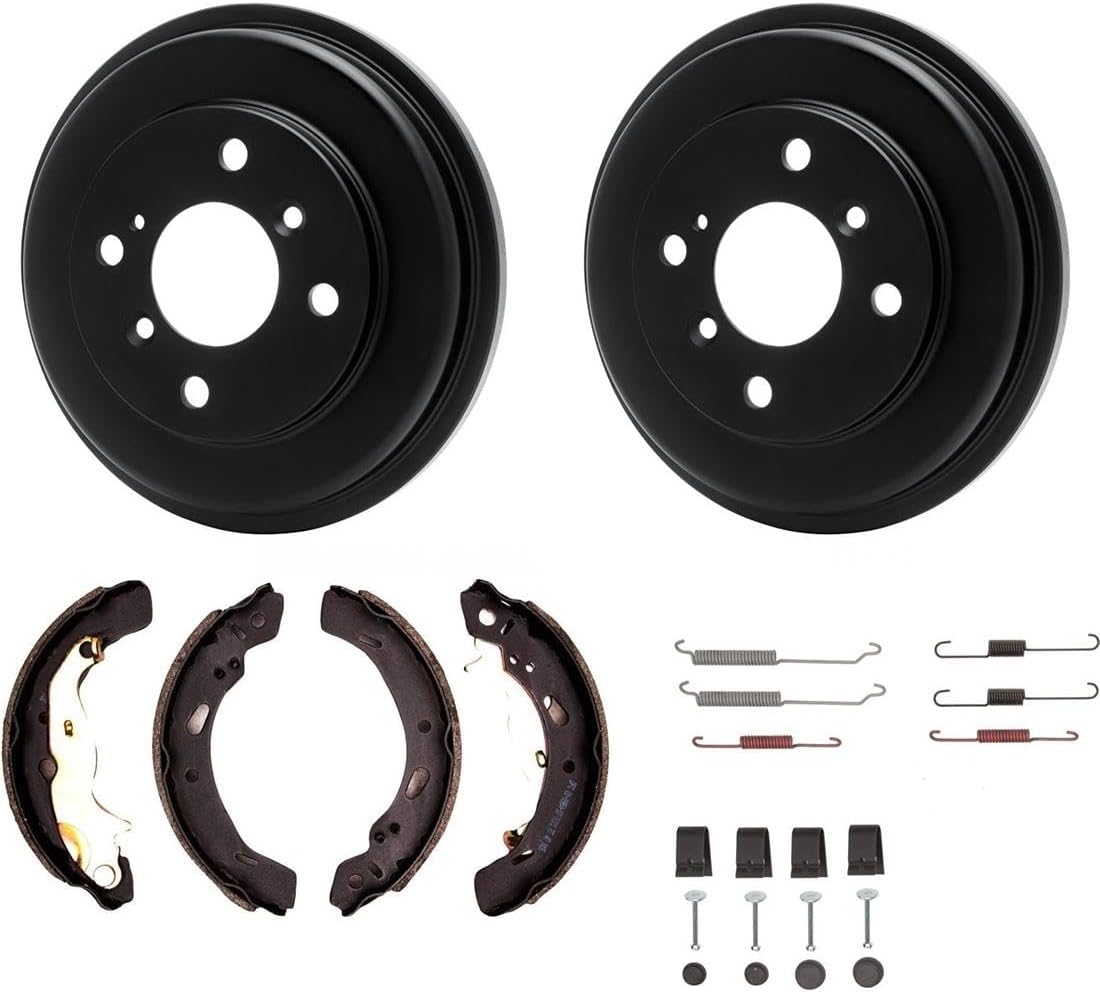 Rear Brake Kit Drum Brake Hardware Kit Drum Brake Shoe for Ford Fiesta 2011 2012 1.6L L4