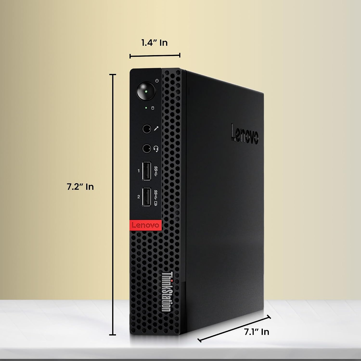Lenovo ThinkStation P320 Mini PC - Intel Core i7-7700T - 16GB RAM - 512GB NVMe SSD - Quadro P600 GPU - New 24' Monitor - Wireless Keyboard & Mouse - Wi-Fi - Tiny Desktop - Windows 11 Pro (Renewed)