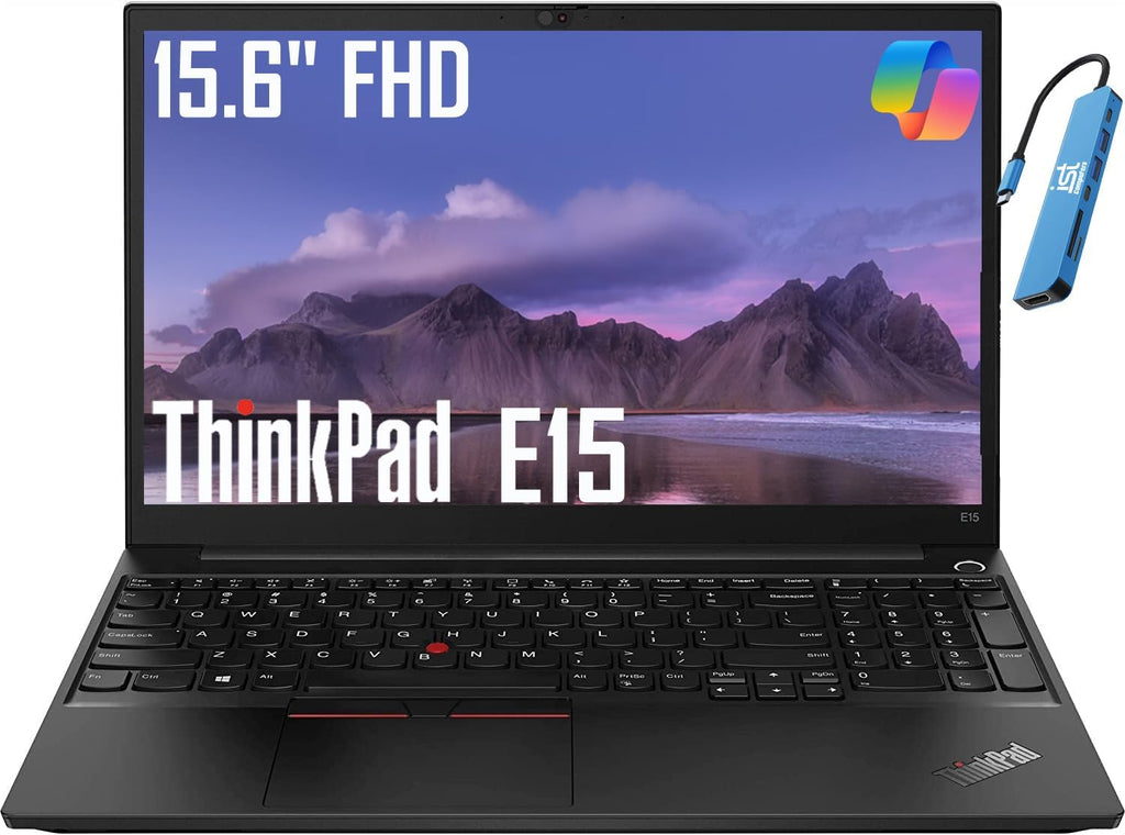 Lenovo ThinkPad E15 Business Laptop (15.6' FHD, Intel 4-Core i5-1135G7 (＞i7-10510U), 16GB RAM, 512GB SSD), Backlit, Fingerprint, Thunderbolt 4, Privacy Webcam, IST HUB, Ethernet, Win 11 Pro, Black