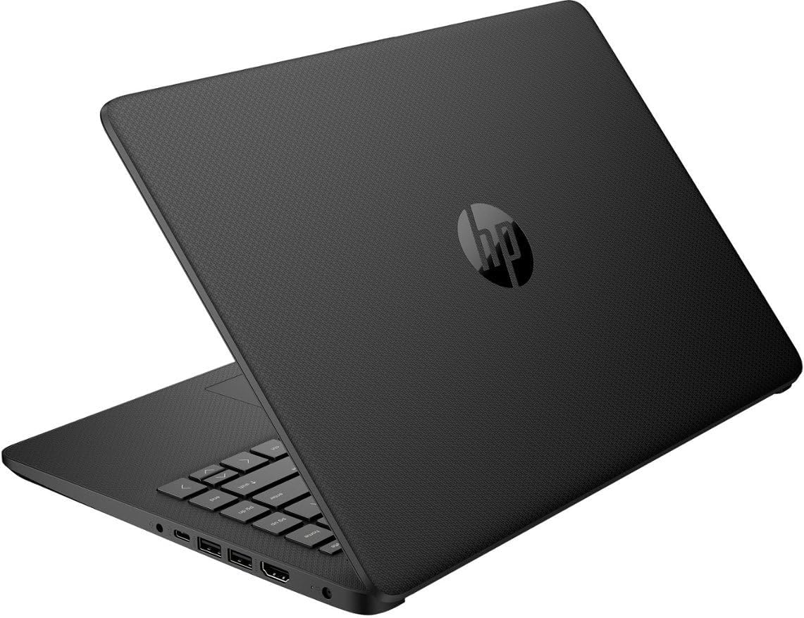 HP 14 Premium HD Portable Laptop Computer Students Business, Quad-Core Intel Celeron Processor, 8GB RAM, 256GB Storage(128GB eMMC+64GB Ghost Manta SD Card), 1 Year Office 365, HDMI, Win 11