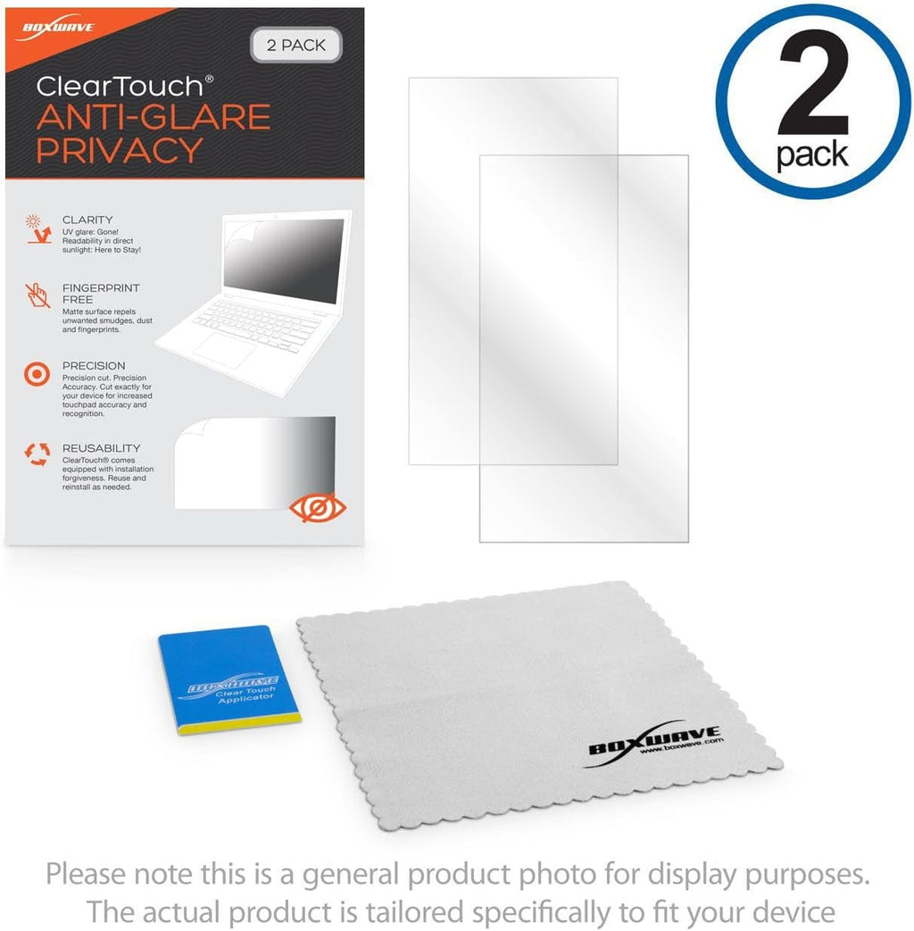 BoxWave Screen Protector Compatible with Dell 34 Curved Video Conferencing Monitor (C3422WE) - ClearTouch Anti-Glare Privacy (2-Pack), Privacy Screen Protector Flexible Film Anti-Glare
