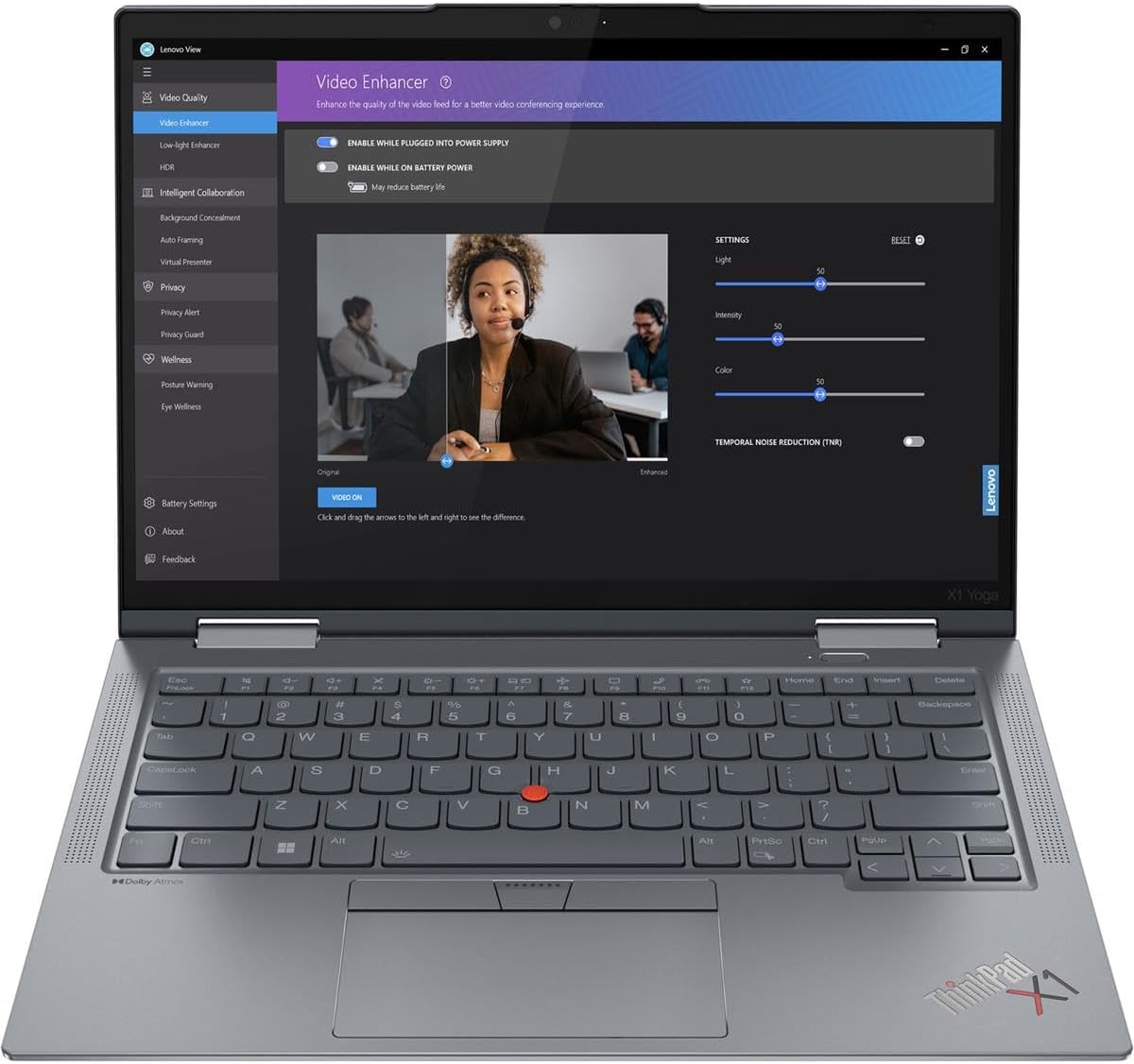 Lenovo ThinkPad X1 Yoga Gen 8 14' Touchscreen Convertible 2 in 1 Notebook - 1920 x 1200 - Intel Core i7 13th Gen i7-1355U - 16 GB RAM 512GB SSD (Renewed)