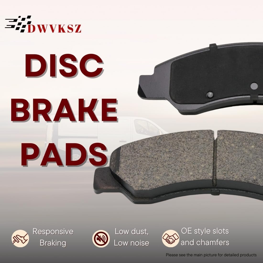 Set of 3 Front Brake Kit, Front Semi-Met Brake Pads and Brake Rotors Kit for Ford Fiesta 1.6L 2011 2012 2013 2014 2015 2016 2017 2018 2019, for Fiesta 1.0L 2014 2015 2016 2017