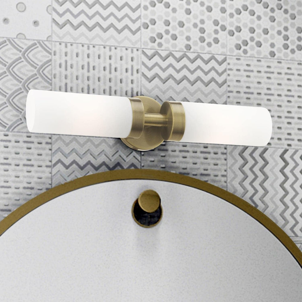 Livex Lighting, 15072-01, Aero, ADA Vanity Sconce, Antique Brass
