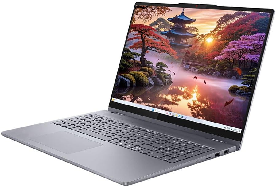 Lenovo IdeaPad 5 16AKP10 16' WUXGA IPS Touchscreen Copilot+ 2-in-1 Laptop, AMD Ryzen AI 7 350 2.0GHz; 16GB LPDDR5x-6400 RAM; 1TB Solid State Drive; Radeon 860M Graphics w/3 Year ESET Anti-Virus