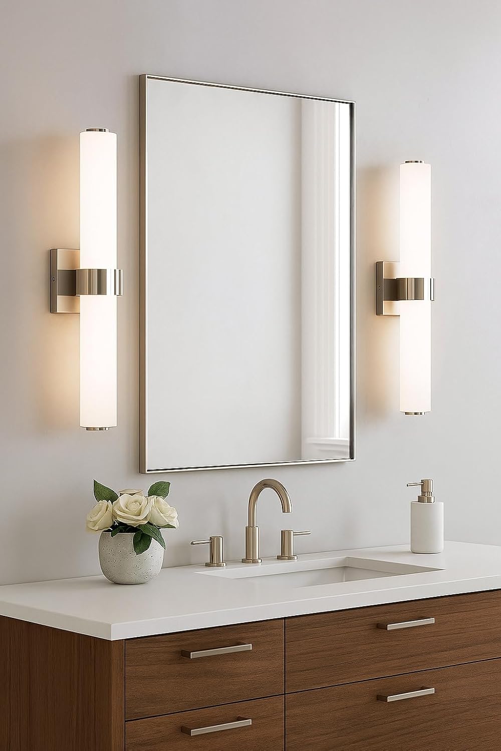 Hinkley Aiden Collection 31.25' Integrated LED 53W Bathroom Vanity Light Fixture, Chrome