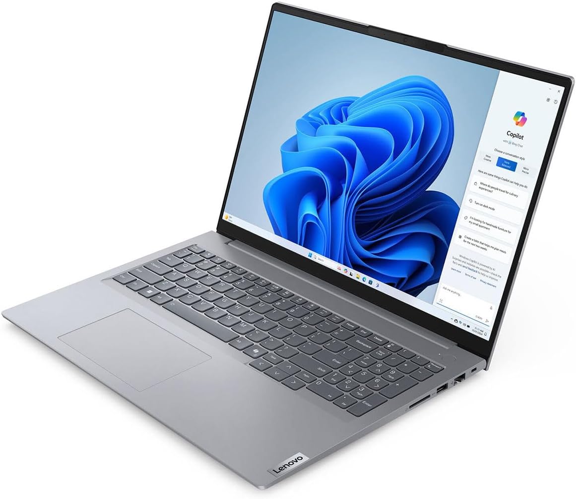 Lenovo ThinkBook 16 G7 ARP 21MW0002US 16' Touchscreen Notebook - WUXGA - AMD Ryzen 5 7535HS - 16 GB - 512 GB SSD - English (US) Keyboard - Arctic Gray