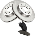 Front Side Vented Ceramic Power Disc Set Kit Brake Rotors and Pads for Chevy for 2007 for Tahoe 2007 for Silverado 1500 2005-2006 & Classic 2007 for Suburban 1500 2007 17860175